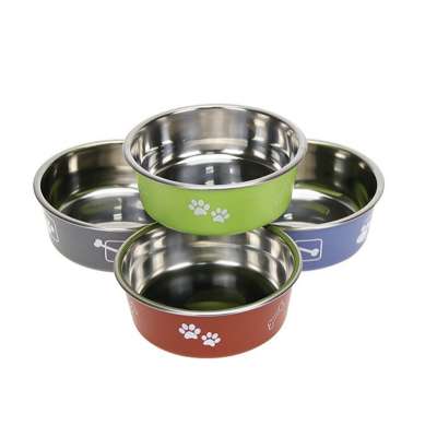 Factory Direct Sale New Arrival Dog Bowl Stainless Steel Dog Pet Bowls With Silicone Mat